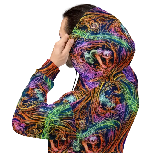 Nightfire Swirl on a Hoodie