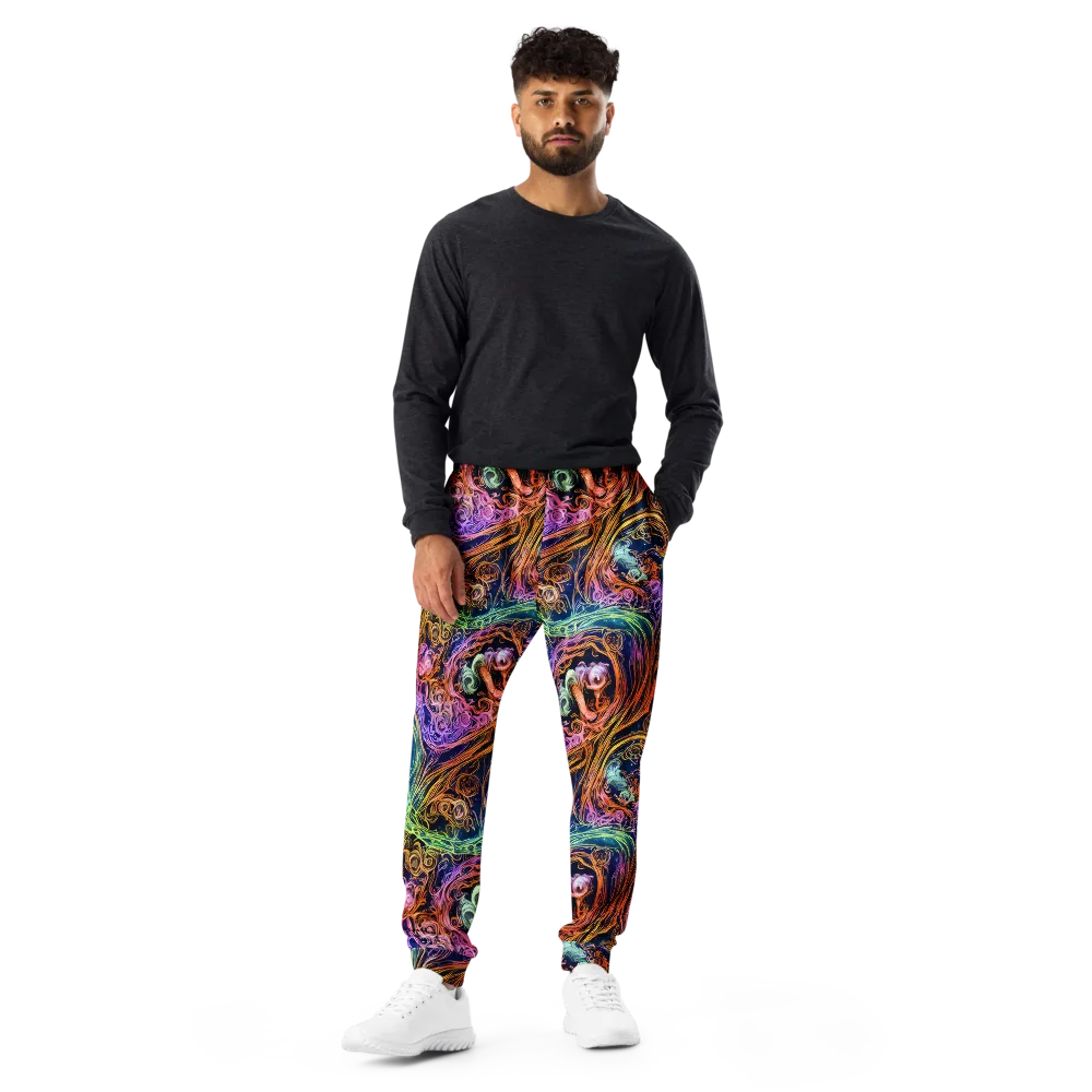 Nightfire Swirl on Men's Joggers — Front