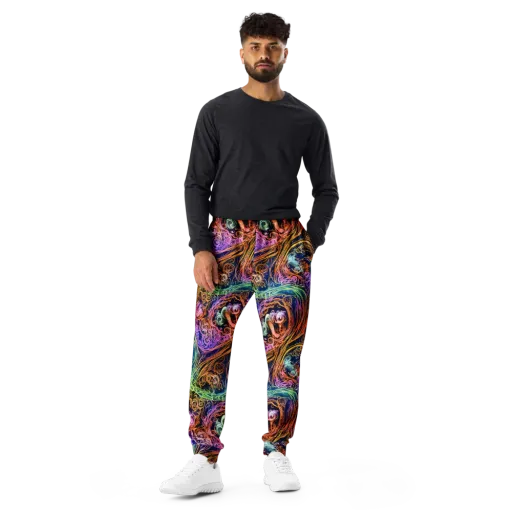 Nightfire Swirl on a Men's Joggers