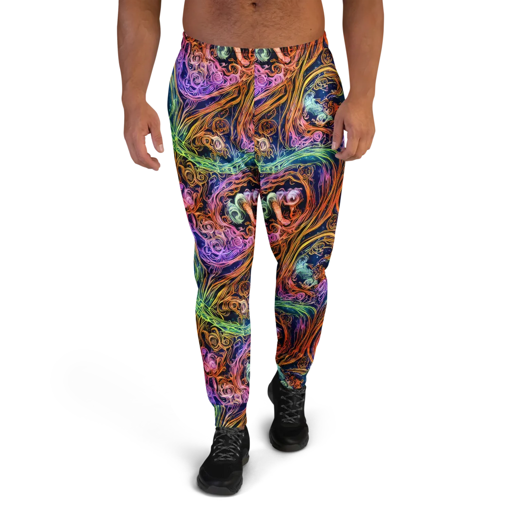 Nightfire Swirl on Men's Joggers — Front