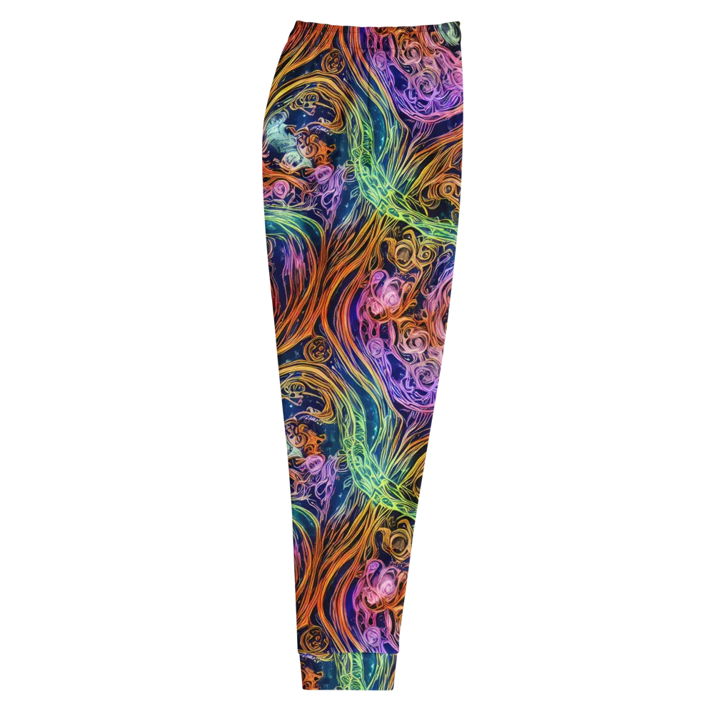 Nightfire Swirl on Men's Joggers — Right