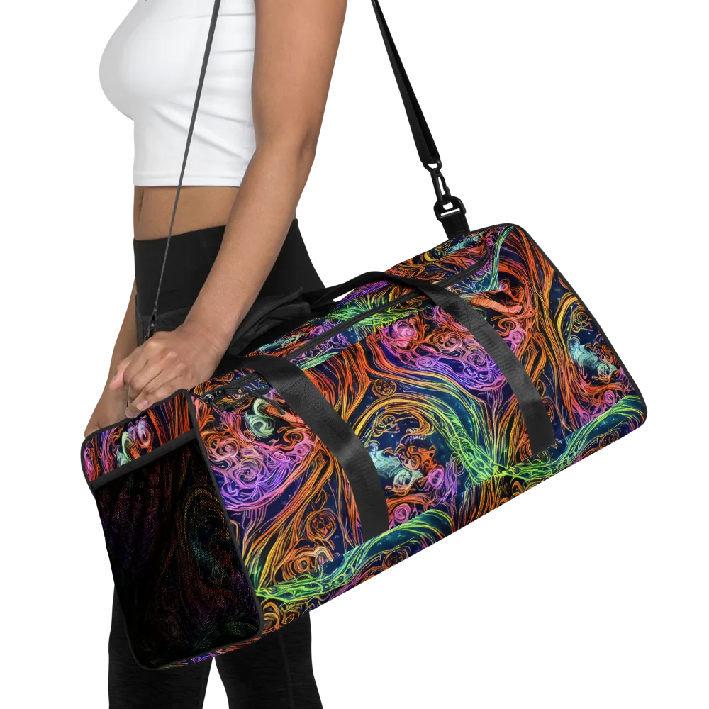 Nightfire Swirl on Duffle Bag — Front