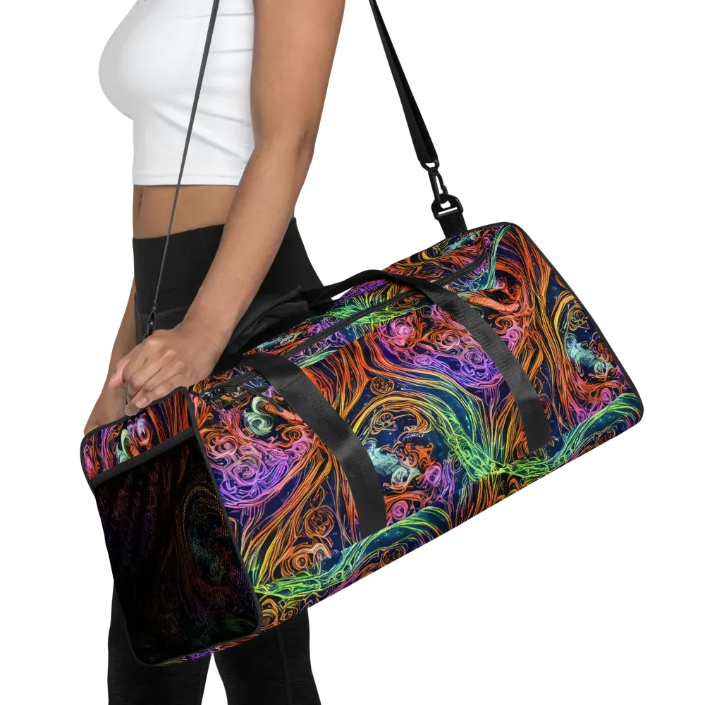 Nightfire Swirl on Duffle Bag — Front