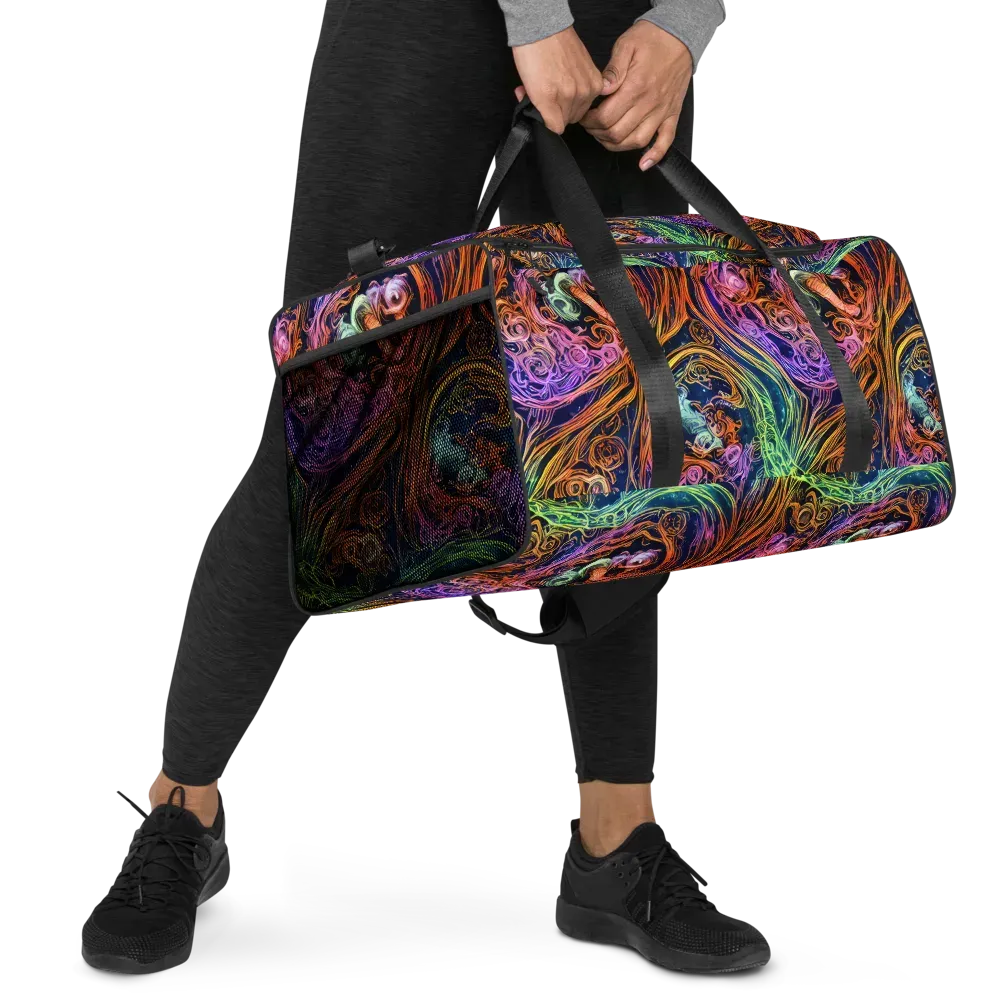 Nightfire Swirl on Duffle Bag — Right Front