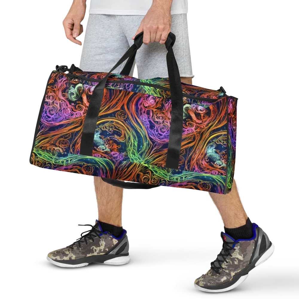 Nightfire Swirl on Duffle Bag — Front