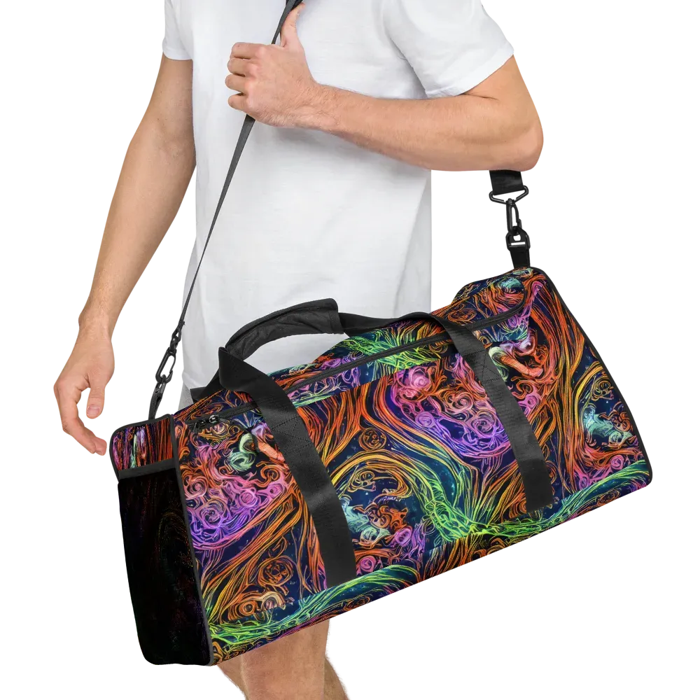 Nightfire Swirl on Duffle Bag — Right Front