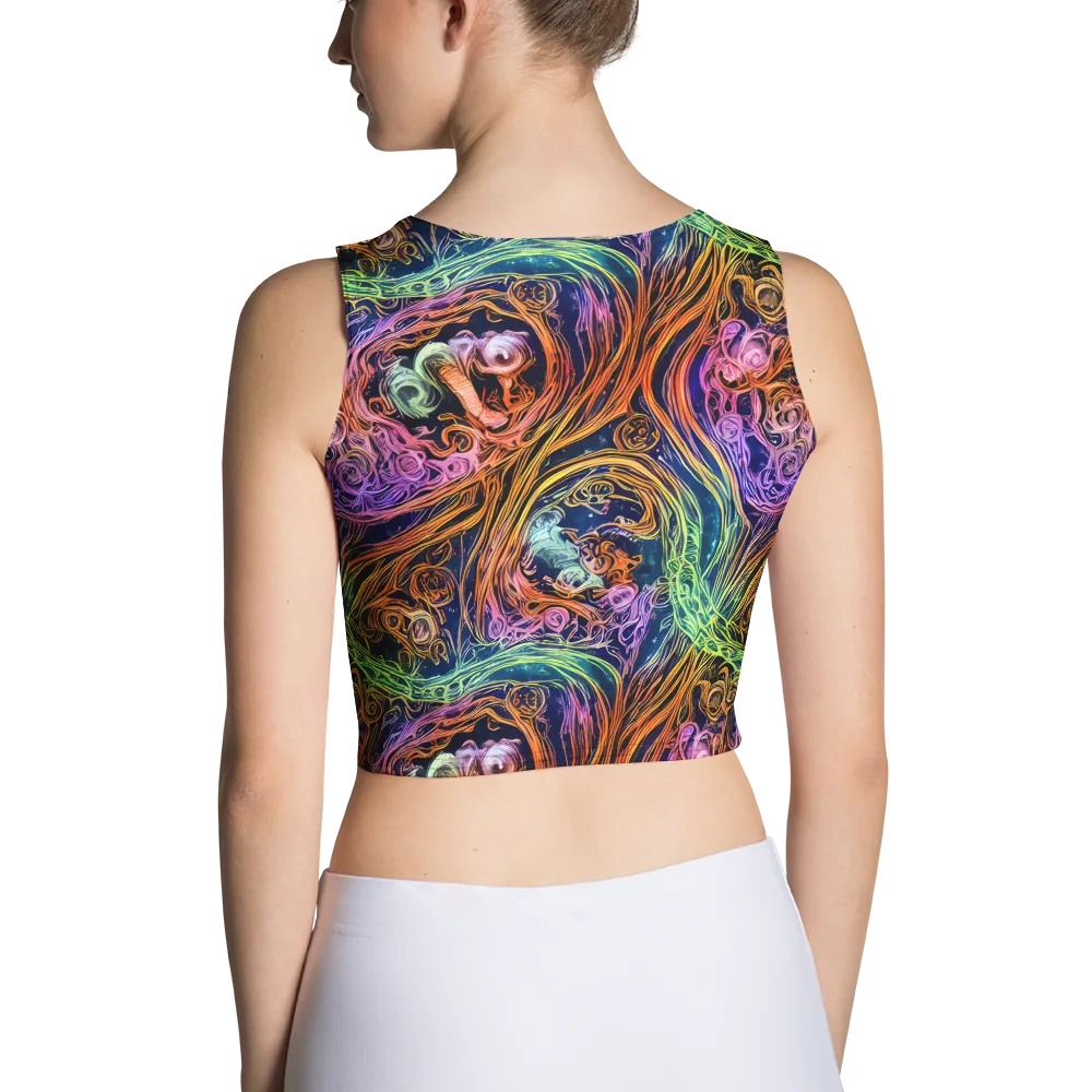 Nightfire Swirl on Crop Top — Back