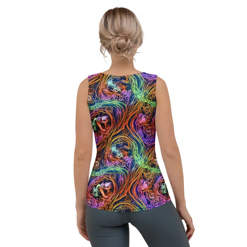 Nightfire Swirl on Women's Tank Top — Back