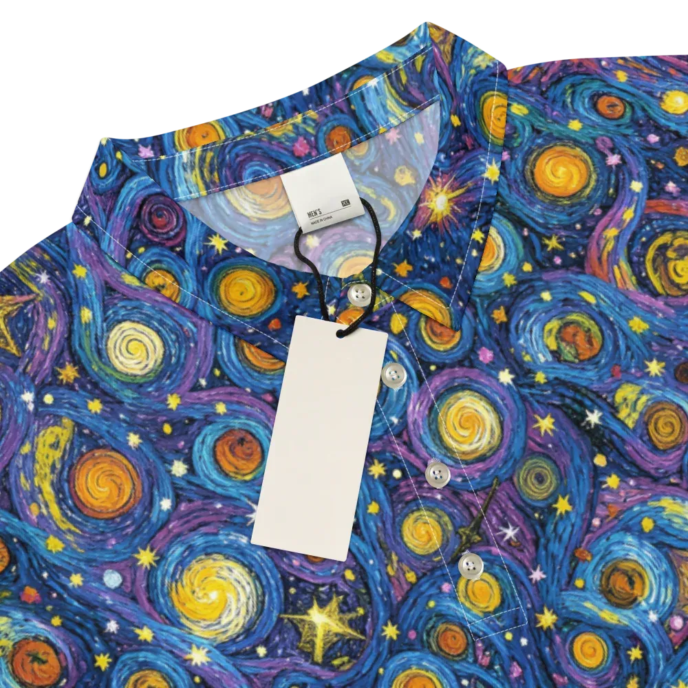 Starry Orbit on Men's Slim Fit Polo Shirt — Product details