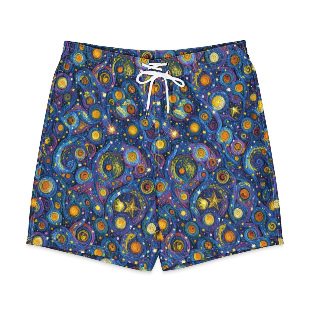 Starry Orbit on Men's Board Shorts — Front