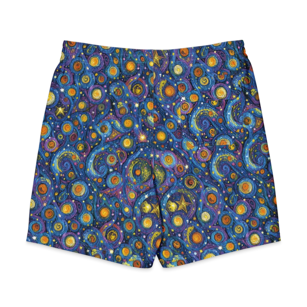 Starry Orbit on Men's Board Shorts — Back