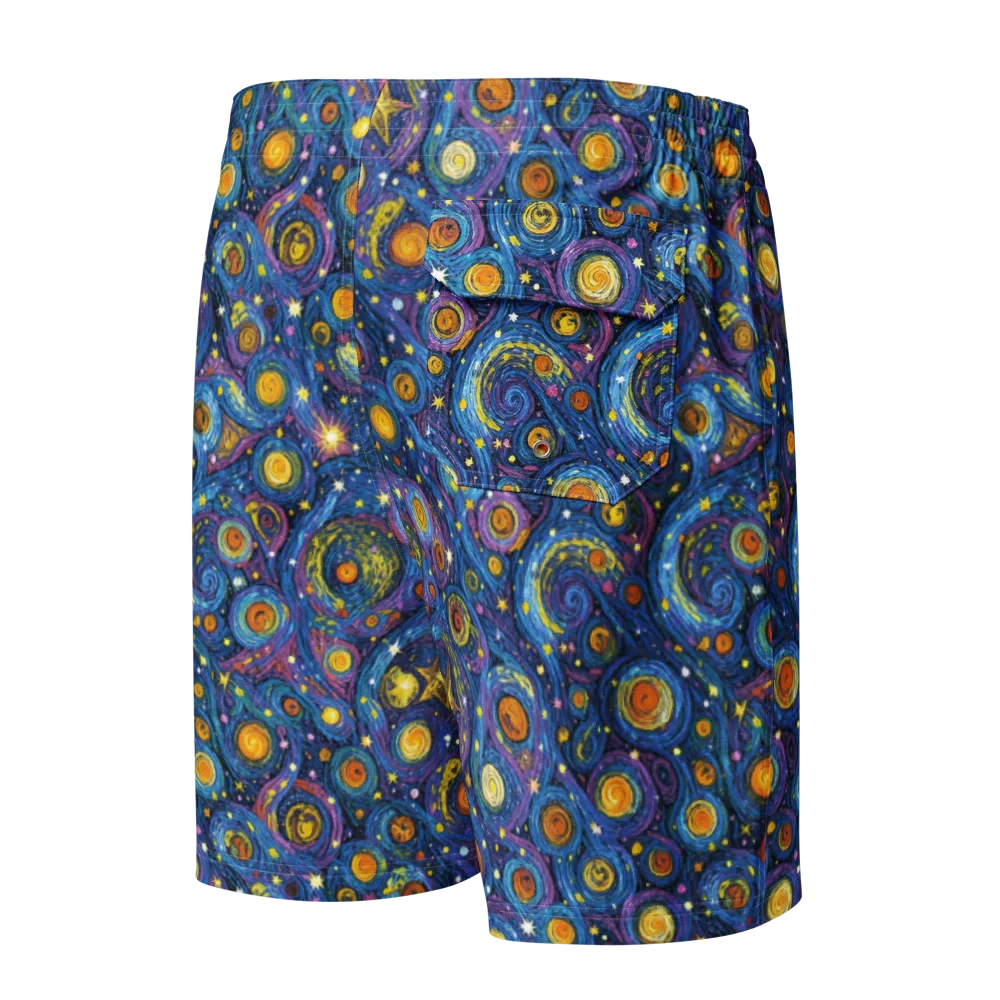 Starry Orbit on Men's Board Shorts — Back