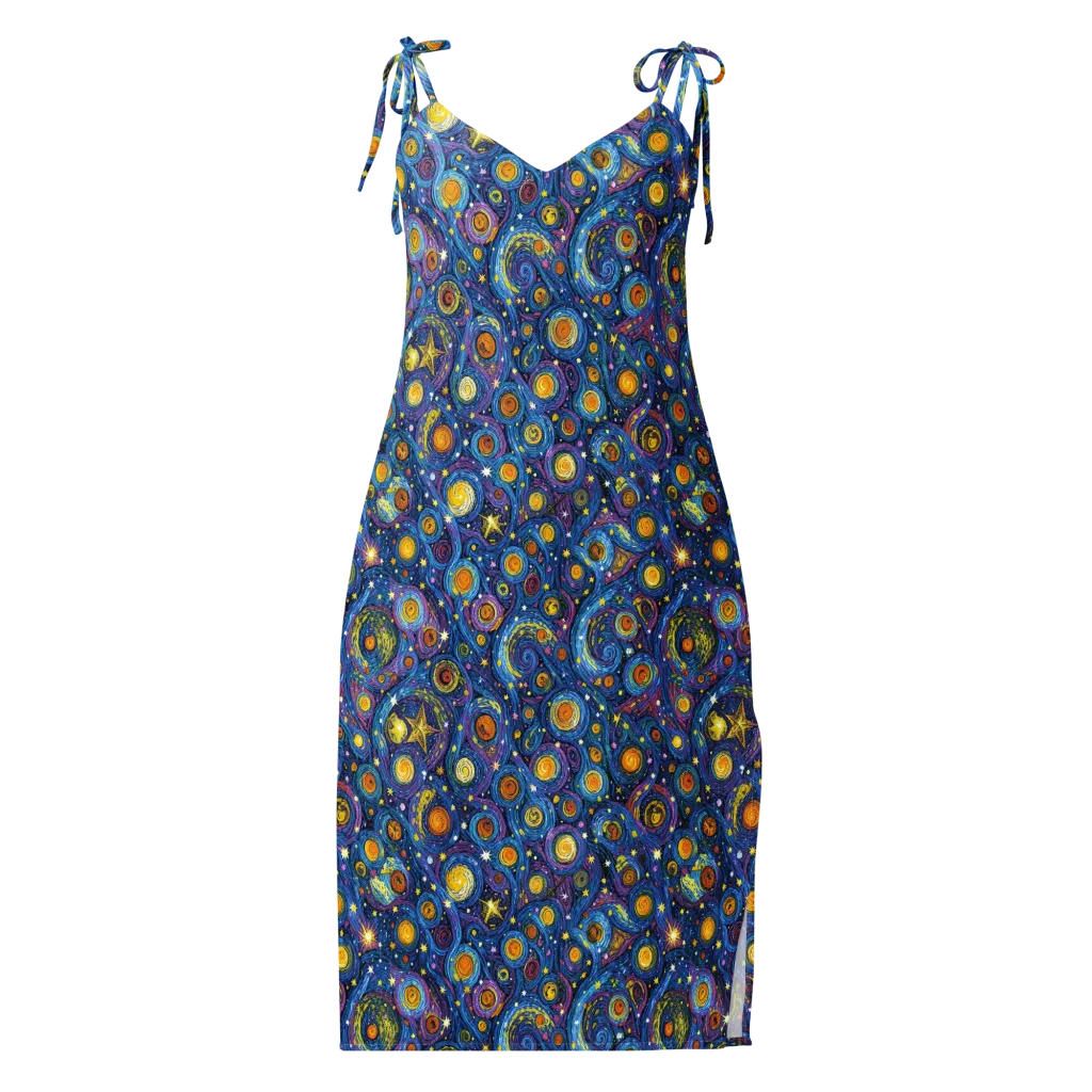 Starry Orbit on Slip Dress — Front