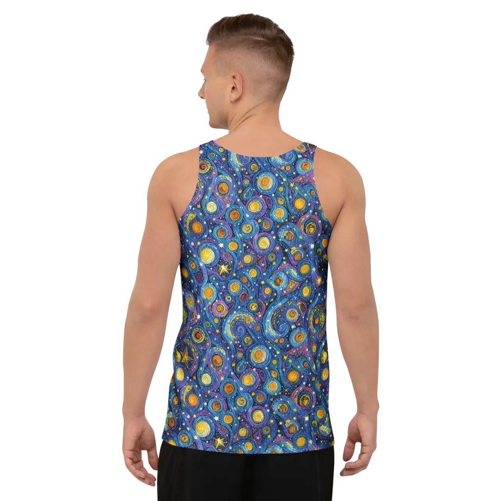 Starry Orbit on Men's Tank Top — Back