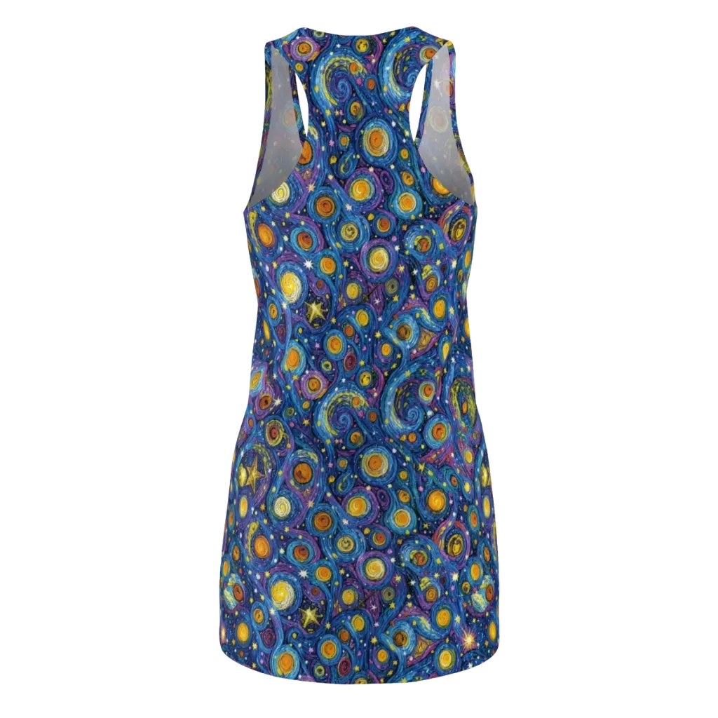 Starry Orbit on Racerback Dress — Back