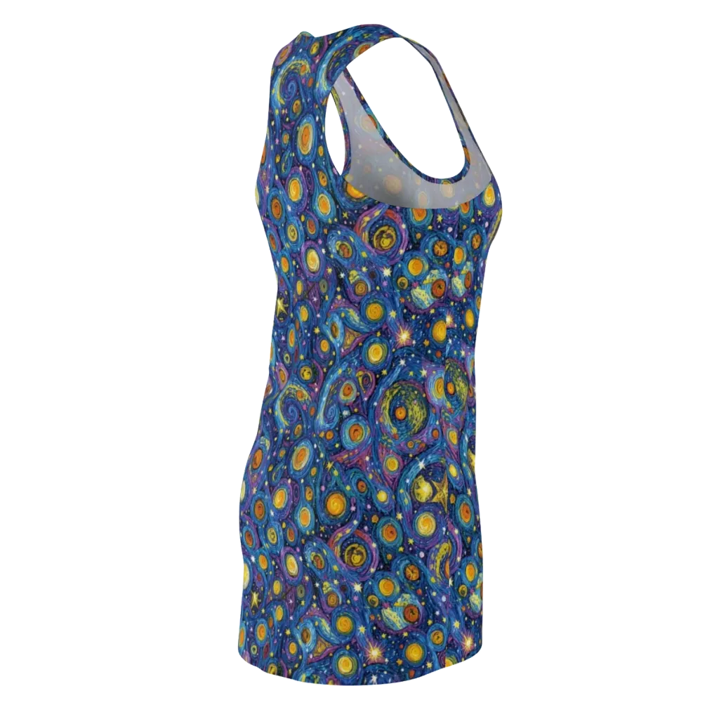 Starry Orbit on Racerback Dress — Back Side
