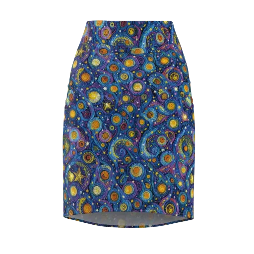 Starry Orbit on a Pencil Skirt