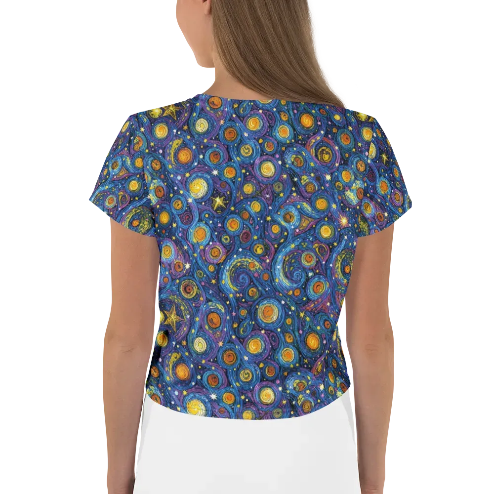 Starry Orbit on Crop Tee — Back
