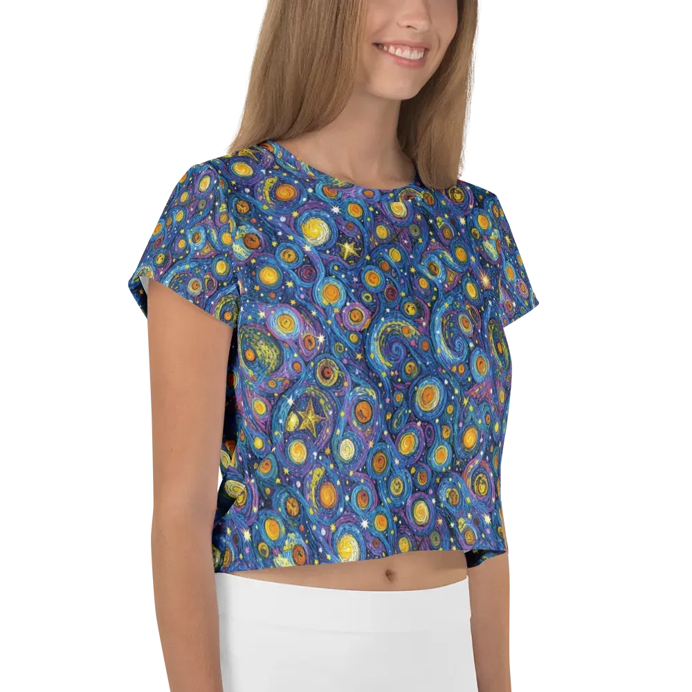 Starry Orbit on Crop Tee — Right