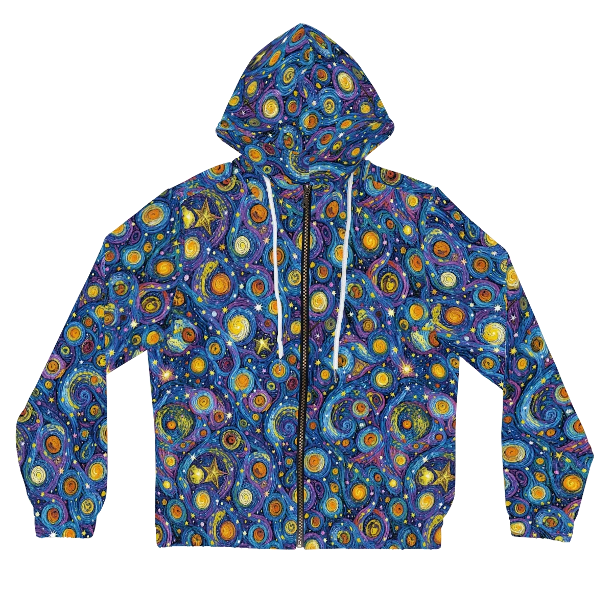 Starry Orbit on Women's Full-Zip Hoodie — Front