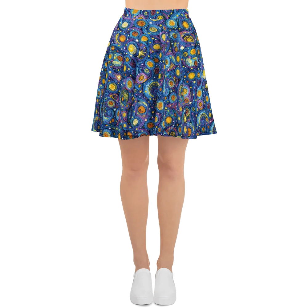 Starry Orbit on Skater Skirt — Front