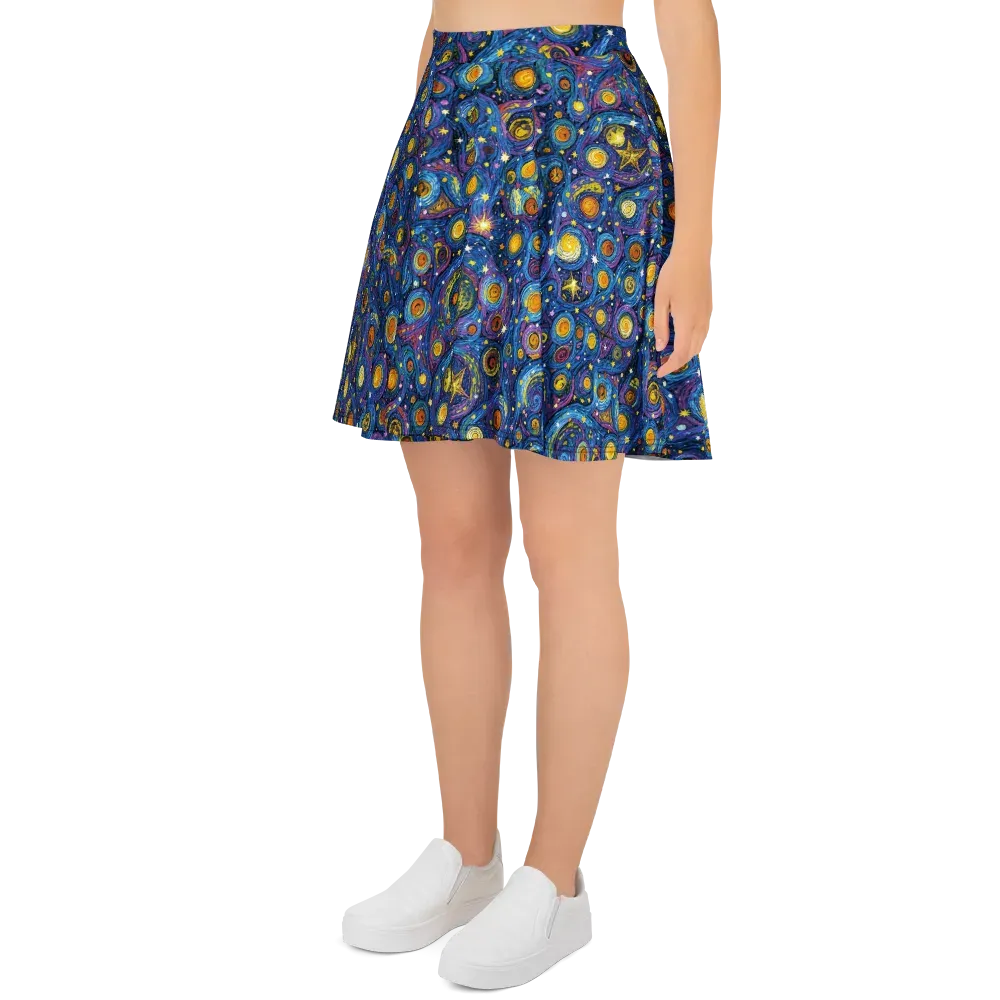 Starry Orbit on Skater Skirt — Left