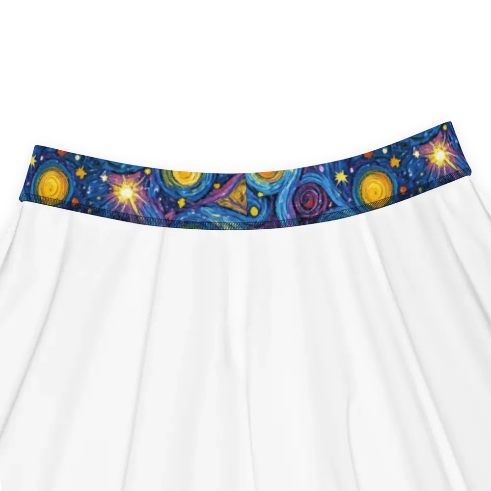 Starry Orbit on Skater Skirt — Product details