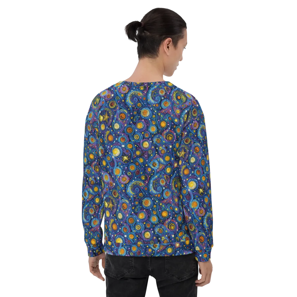 Starry Orbit on Sweatshirt — Back