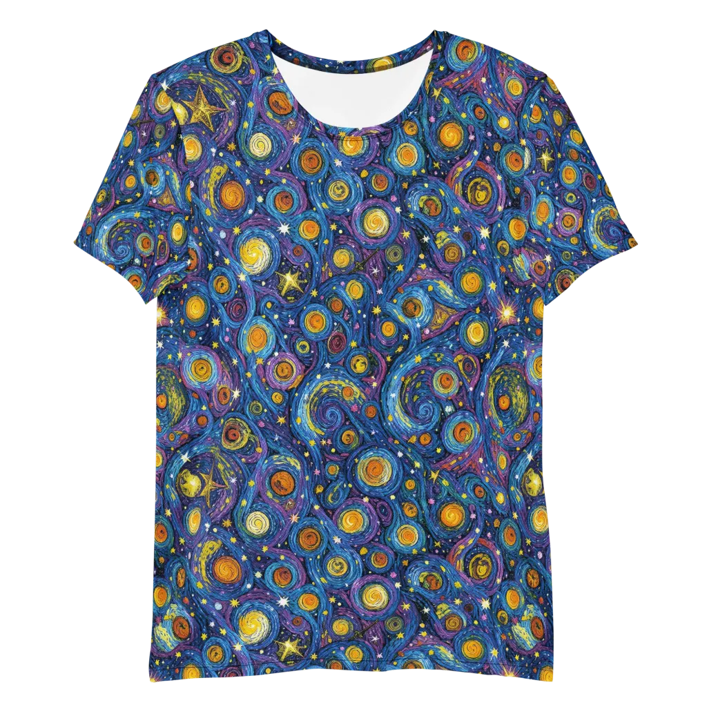 Starry Orbit on Men's Athletic T-Shirt — Front
