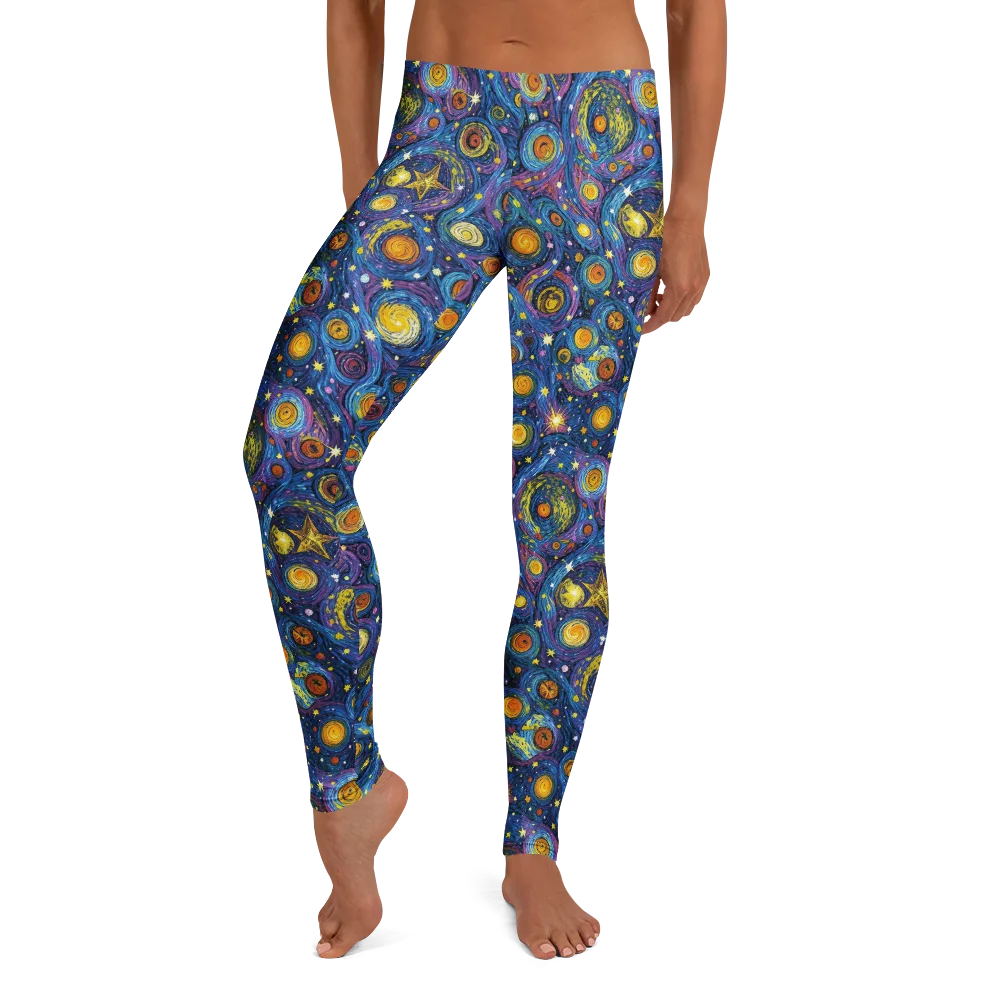 Starry Orbit on Leggings — Front