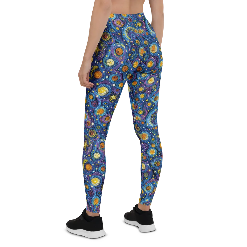 Starry Orbit on Leggings — Back