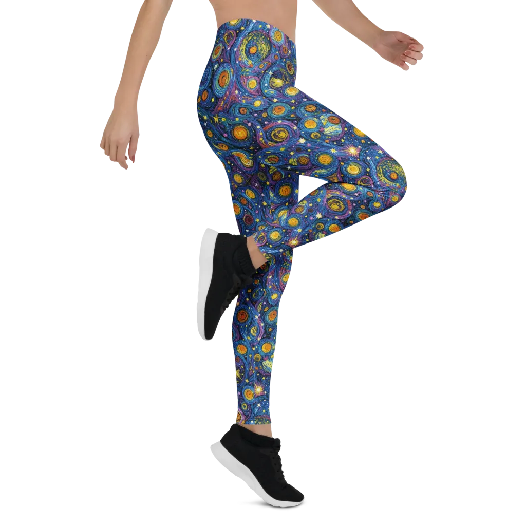 Starry Orbit on Leggings — Right