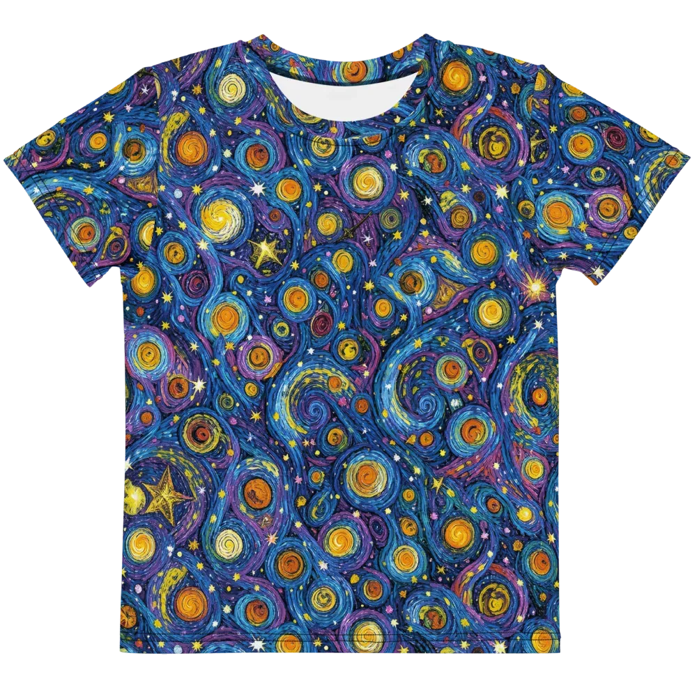 Starry Orbit on Kids Crew Neck T-Shirt — Front