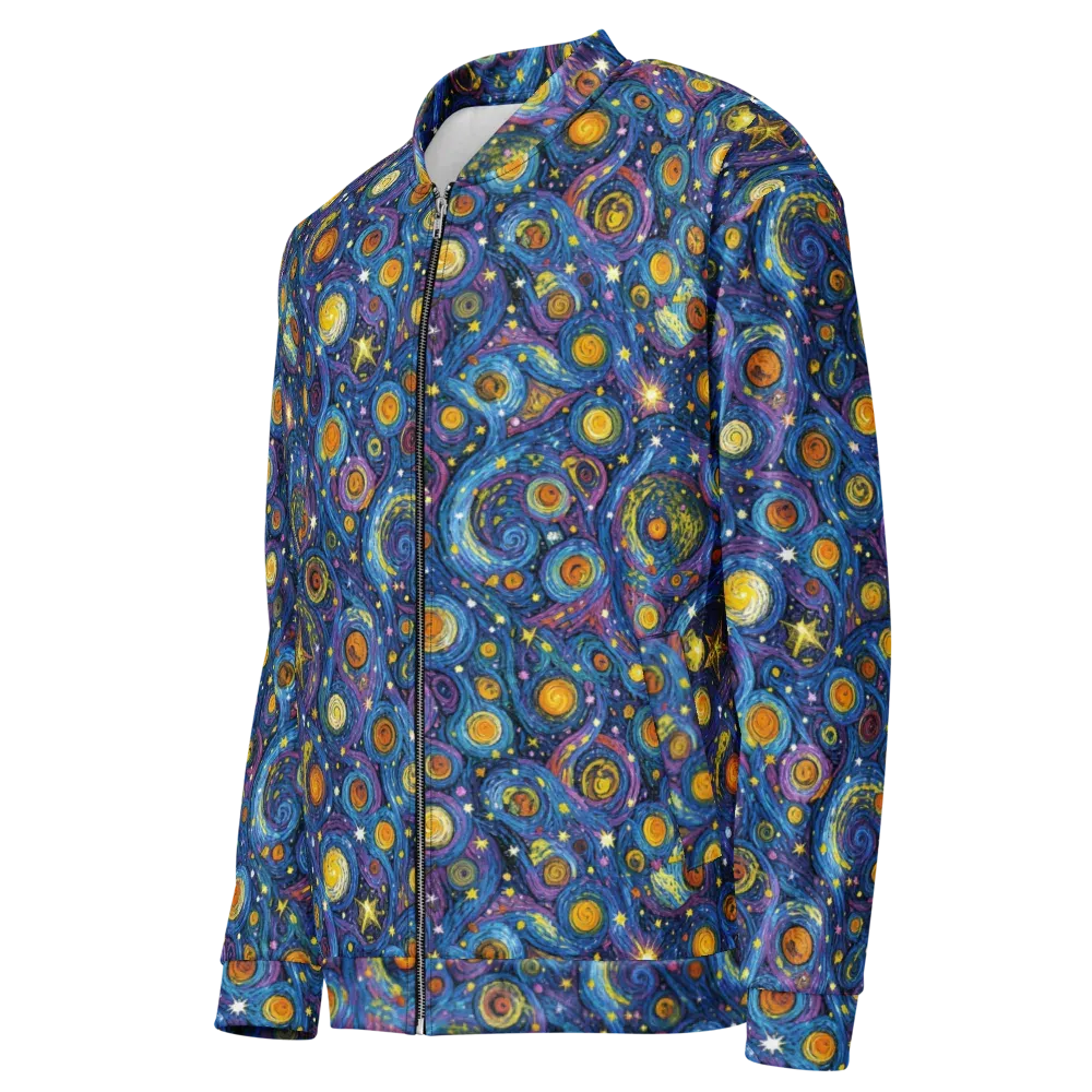 Starry Orbit on Bomber Jacket — Left Front