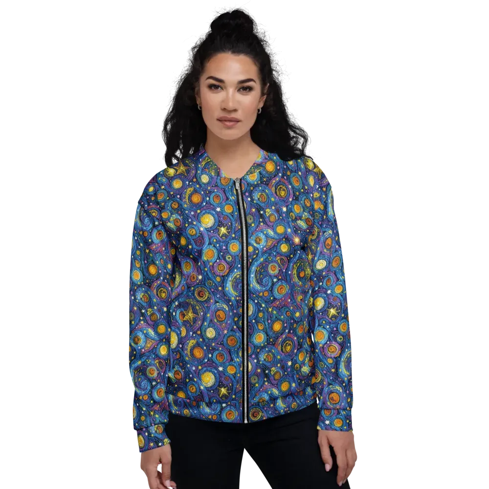 Starry Orbit on Bomber Jacket — Front