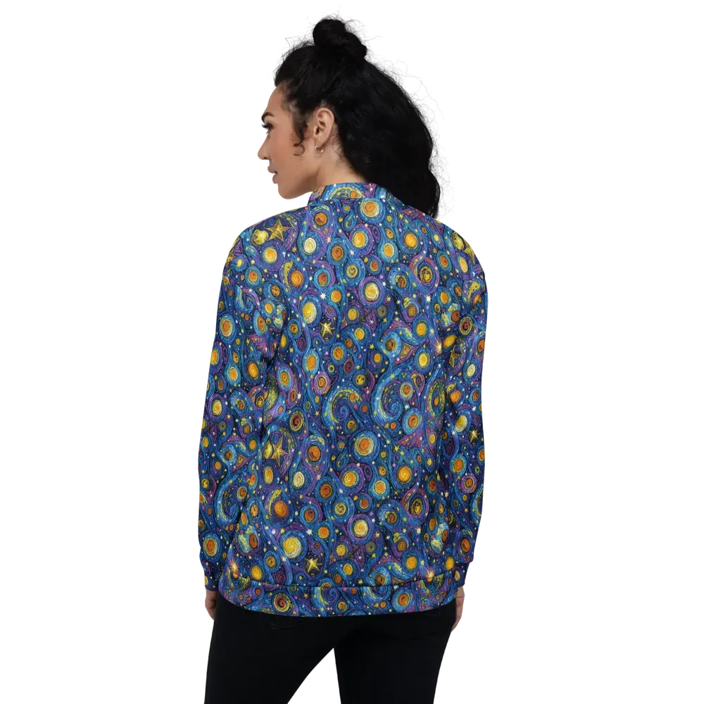 Starry Orbit on Bomber Jacket — Back