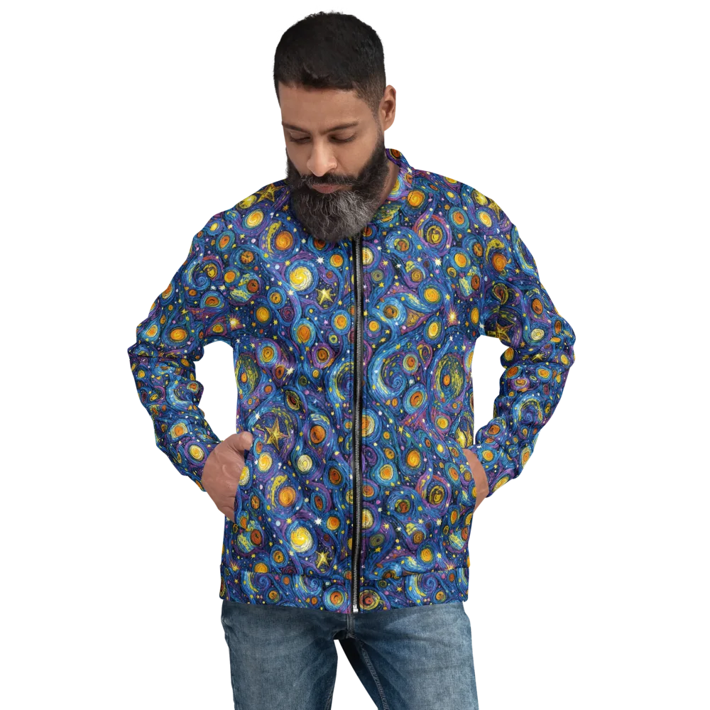 Starry Orbit on Bomber Jacket — Front