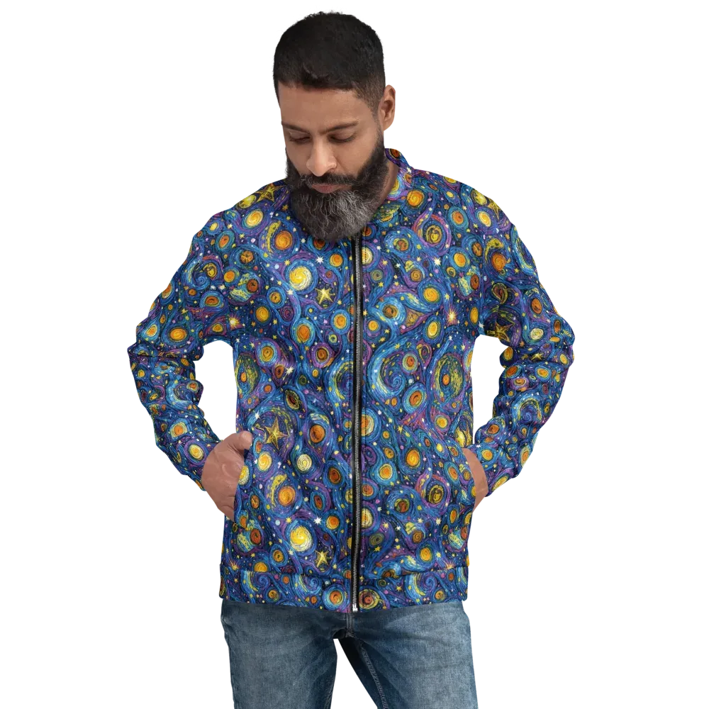 Starry Orbit on Bomber Jacket — Front