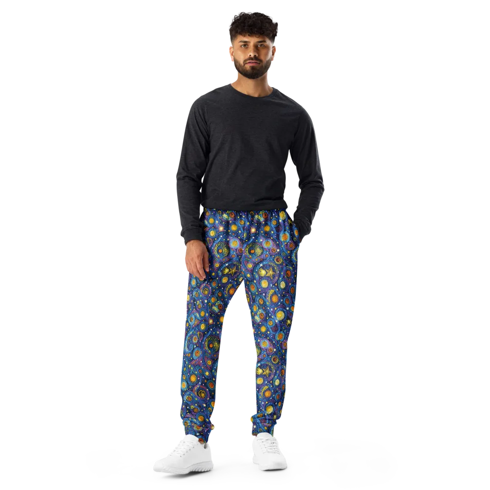 Starry Orbit on Men's Joggers — Front