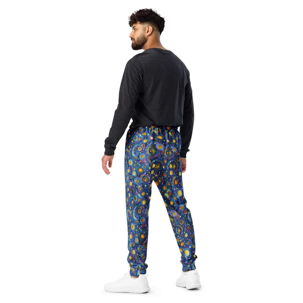 Starry Orbit on Men's Joggers — Back