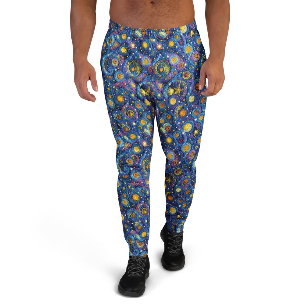 Starry Orbit on Men's Joggers — Front