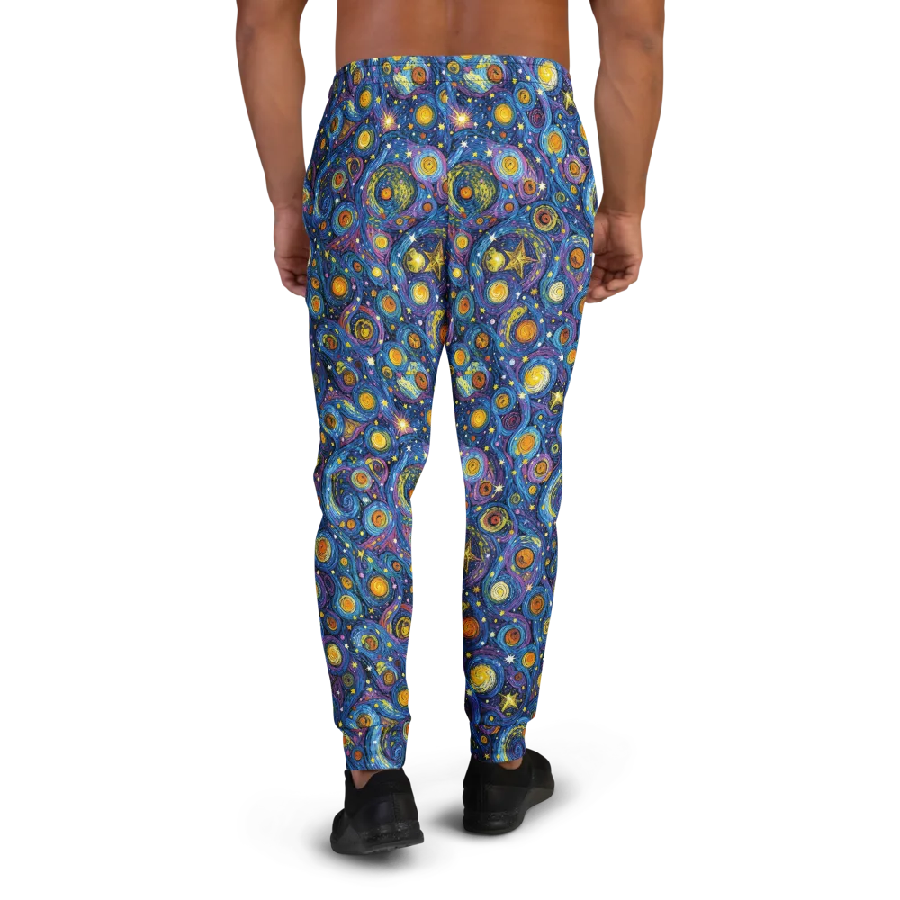 Starry Orbit on Men's Joggers — Back