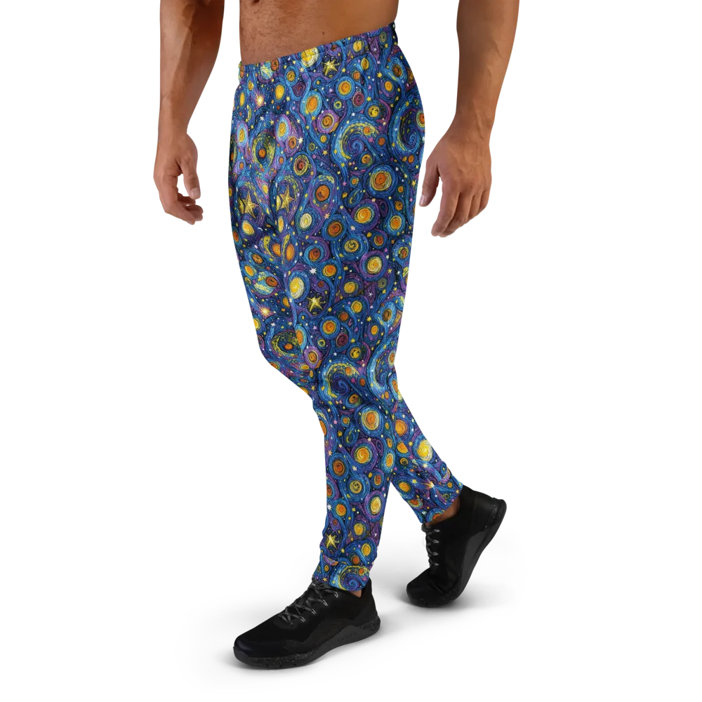 Starry Orbit on Men's Joggers — Left