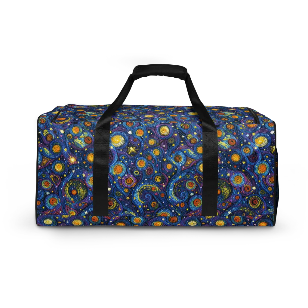 Starry Orbit on Duffle Bag — Back