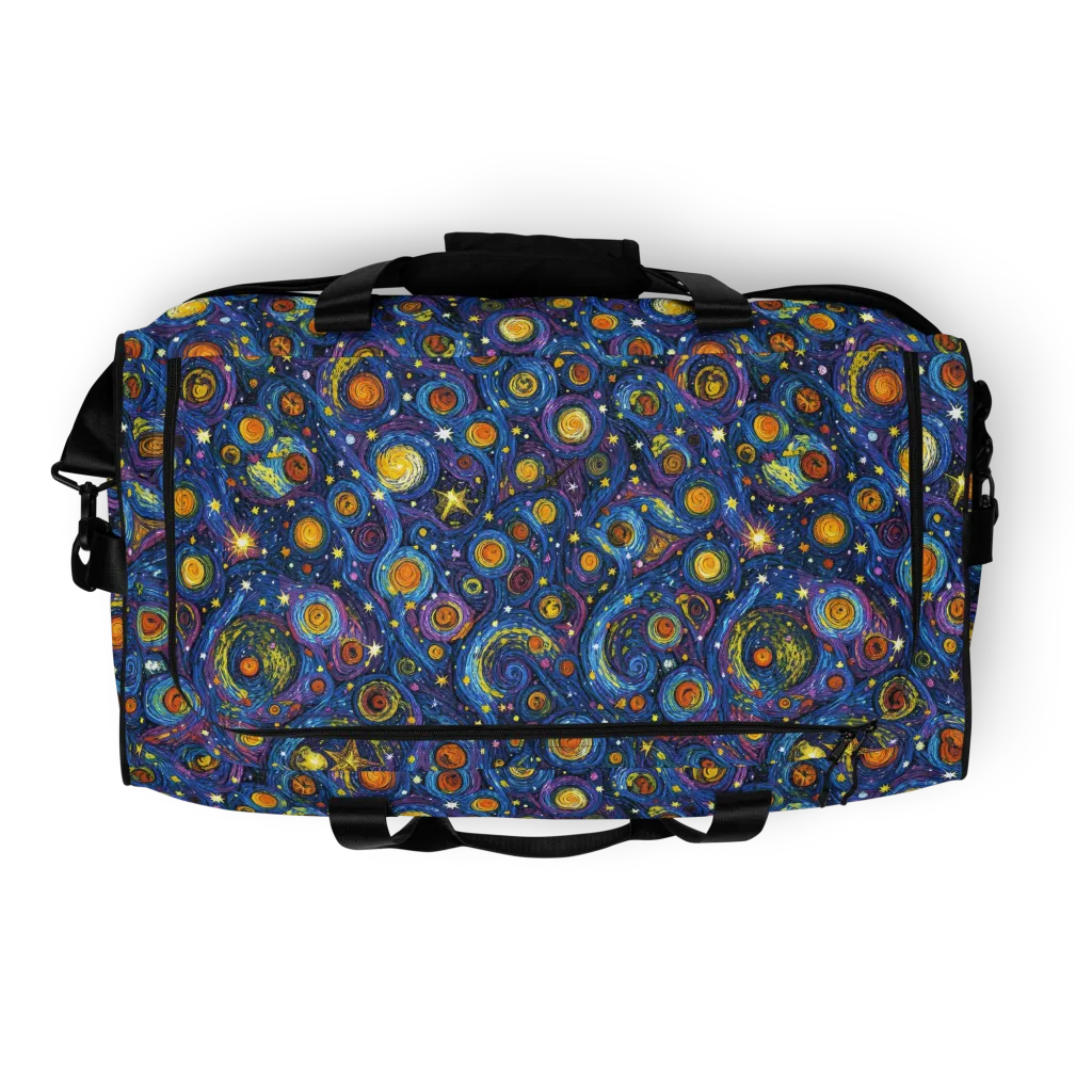 Starry Orbit on Duffle Bag — Top