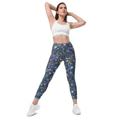 Starry Orbit on a Leggings with Pockets