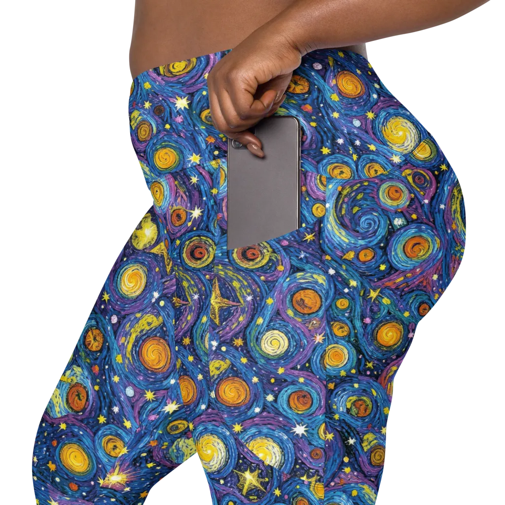 Starry Orbit on Leggings with Pockets — Product details 2