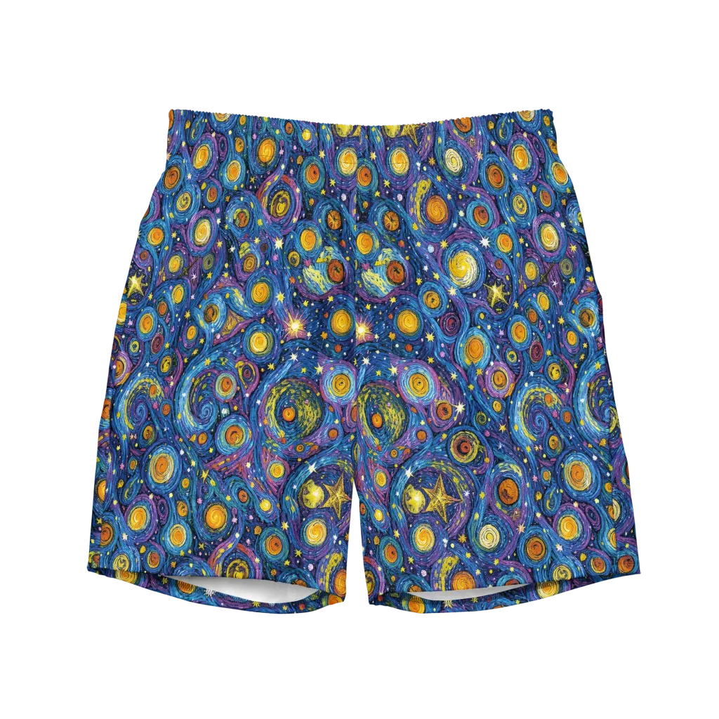 Starry Orbit on Swim Trunks — Front