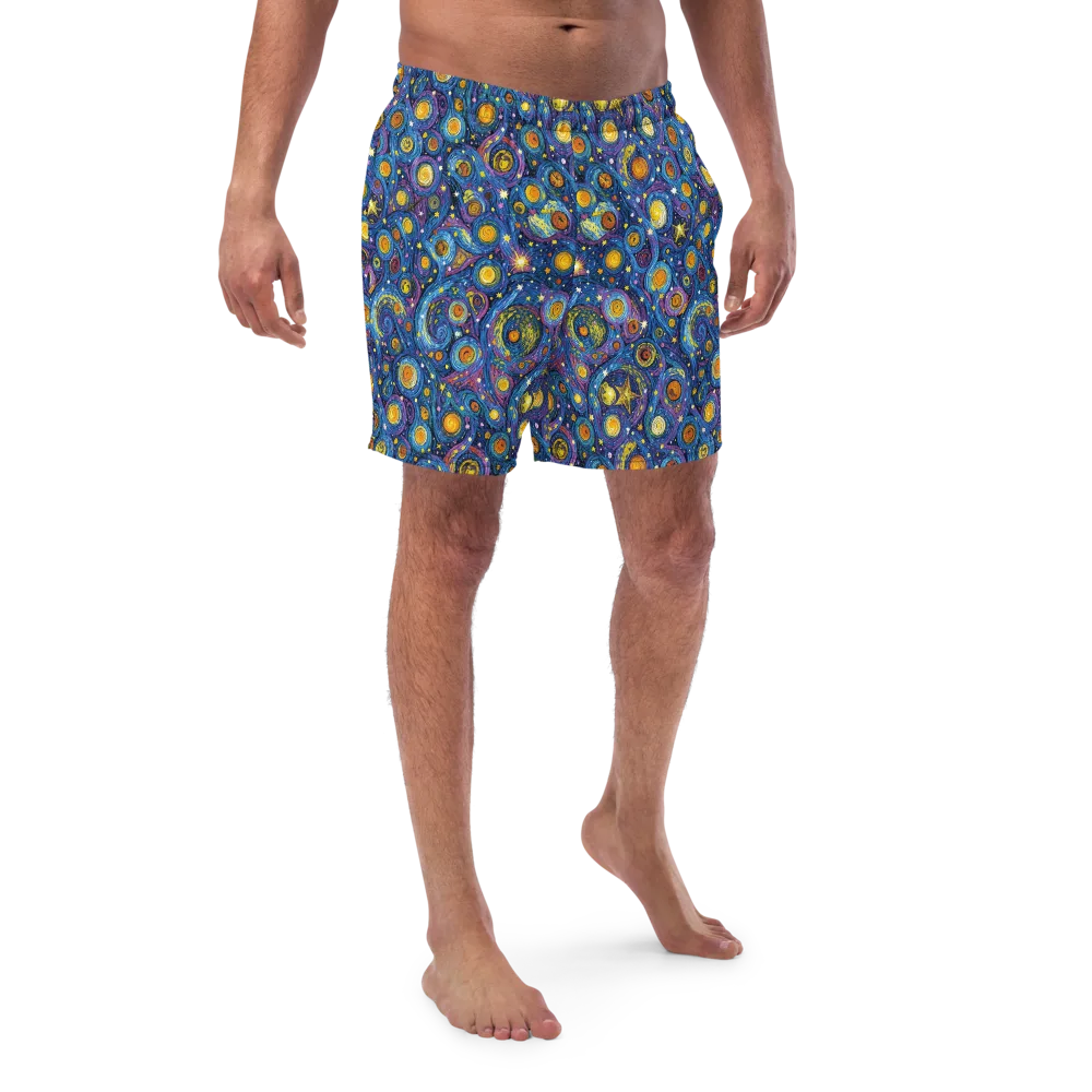 Starry Orbit on Swim Trunks — Front