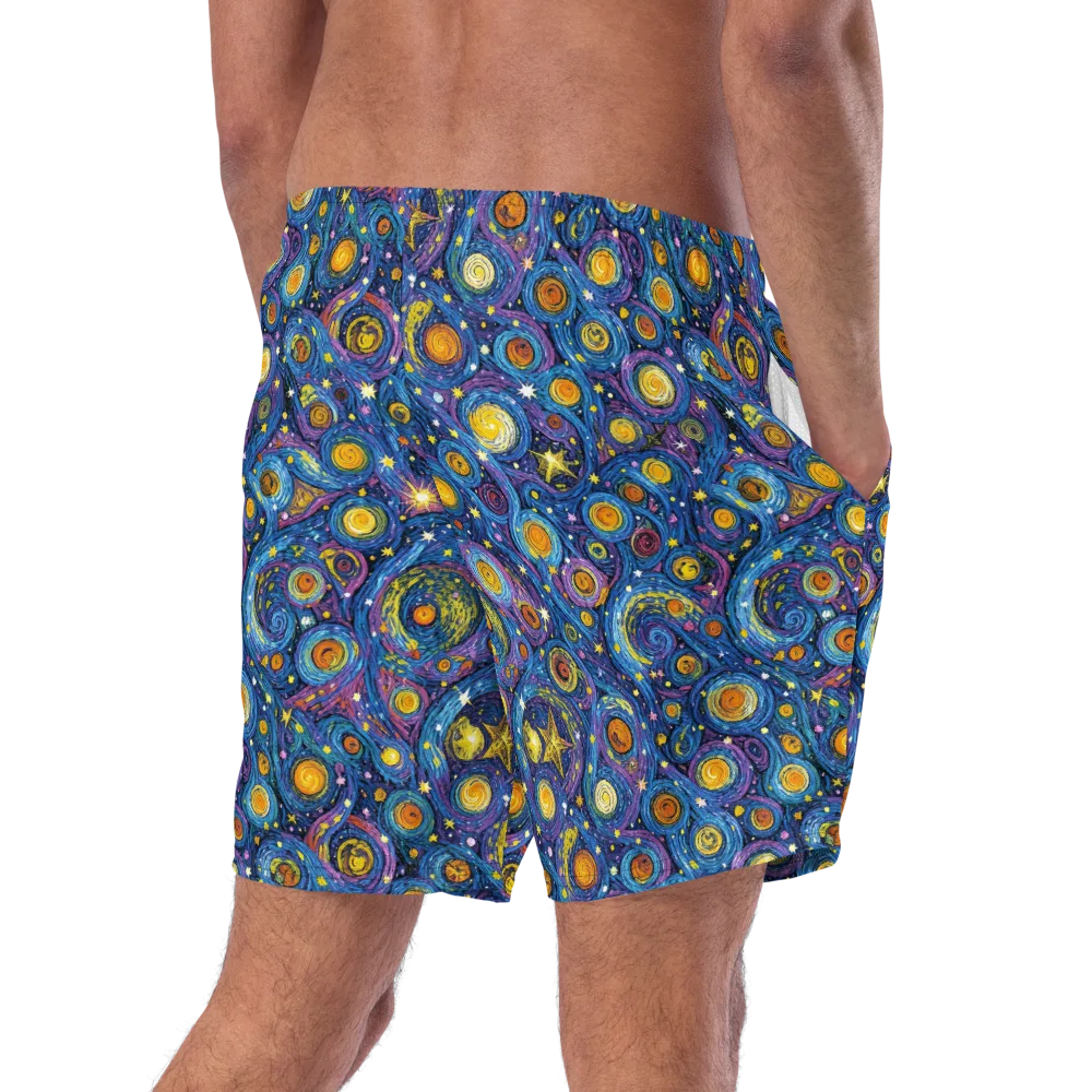 Starry Orbit on Swim Trunks — Right Back